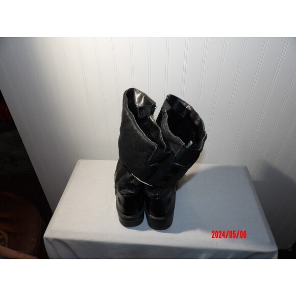 Totes black waterproof faux fur lined winter snow boots women's size 10 M - Picture 2 of 5